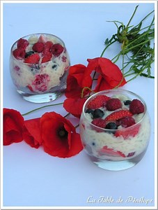 Recette: riz au lait de coco, chocolat blanc, fruits rouges