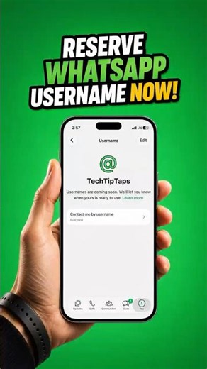 Reserve Your WhatsApp Username Now