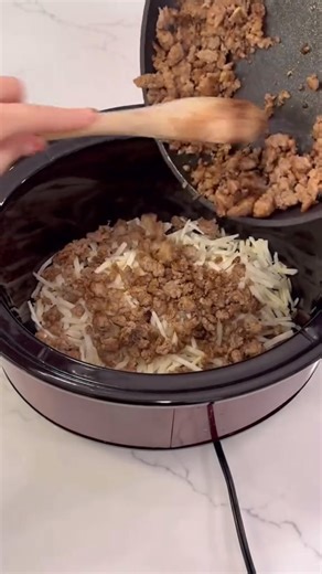 Crock Pot Overnight Breakfast Casserole Recipe This is one of my favorite breakfast recipes and so great to make on Christmas morning! You can even let it cook on low overnight! So easy to throw together and always a hit! Ingredients: 30 oz bag of frozen hash browns 1lb of cooked ground sausage 2 cups of shredded sharp cheddar cheese 12 eggs ½ cup of milk ½ teaspoon of salt ½ teaspoon of black pepper Set crockpot on high for 3-4 hours or low for 6-8 hours #crockpotmeals #crockpot #crockpotbreakf
