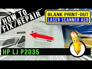 How To Fix/Repair | Blank Print - Out | HP Laserjet P2055