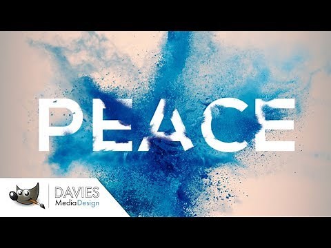 GIMP Tutorial - Powder Blast Text Effect