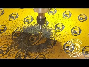 Making - your own key rings using traffolyte and a CNC machine