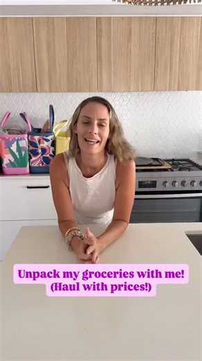 Unpack my weekly grocery shop with me! How do these prices compare with your local area? I always shop whatever my local fruit/vege shop has on special to stay on budget & work my meal plan around it. Kyle got some eggs, cheese & rice from Costco last night. We have plenty of pantry staples & markdown meat in the freezer so this is all we need for the week. #groceryhaul #groceries #weeklygroceries #shoppinghaul | Daily with Cass