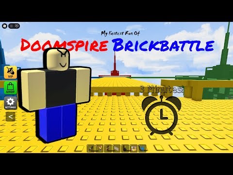 MY FASTEST RUN OF Doomspire Brickbattle (Roblox)