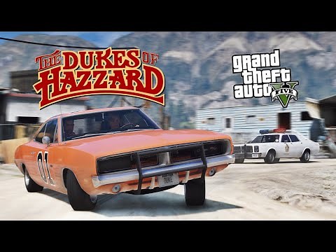 GTA 5 - Movie Action Chasing Dukes by Hazzard Police. The Dukes of Hazzard. BEST COP CHASE.