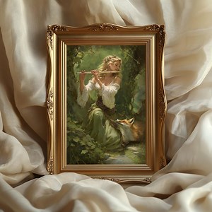 Artemis Art Print: Cottagecore Poster, Fairy Woodland Decor - Etsy