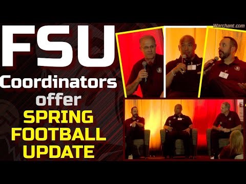 FSU Football Coordinators SPRING CAMP UPDATE | Gus Malzahn, Tony White, John Papuchis | Warchant TV