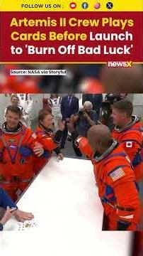 Artemis II Crew Plays Cards Before Launch in NASA’s Unique Good Luck Tradition