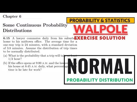 Q6.15 Solution | Normal Distribution Problems – Mean & Standard Deviation | Walpole