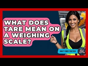 What Does Tare Mean On A Weighing Scale? - How It Comes Together