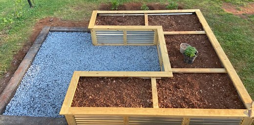 Building a raised bed garden planter