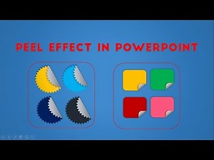 How to Create Peel effect in PowerPoint to Create Stickers