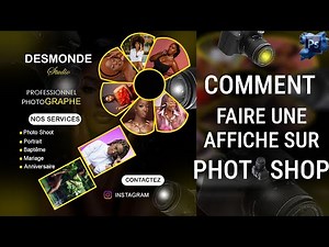 COMMENT FAIRE UNE AFFICHE TRÈS FACILE EN 10 MIN DANS PHOTOSHOP