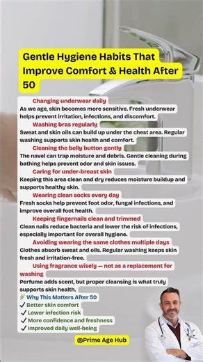 Gentle Hygiene Habits That Improve Comfort & Health After 50