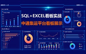 商业数据分析实战案例【使用EXCEL和SQL技能制作dashboard看板】