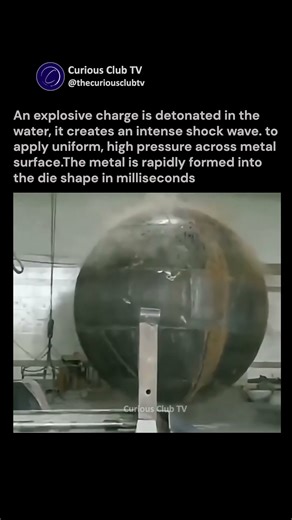 Explosive Hydroforming: Controlled underwater explosions #experiment #science #explosion
