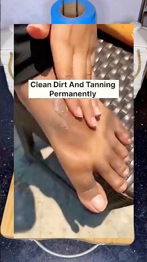 Feet clean | Feet Tanning Remove | with in minutes 🤩#shortsfeed #hometips07 #shorts