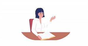 Animated Tutor Character