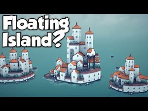 How to make floating island in Townscaper #townscaper #citybuilder #minecraft