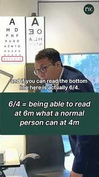 What Does 20/20 Vision Actually Mean? 📝 #eyeexam #eyedoctor