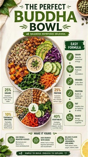 How to Make a Buddha Bowl in Minutes 🥗 Healthy & Colorful Meal Idea