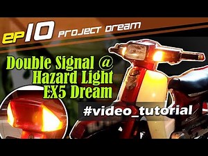 EP10 _ DIY Double Signal EX5 ( No Cut Wire ) Hazard Light || #EX5Motovlog