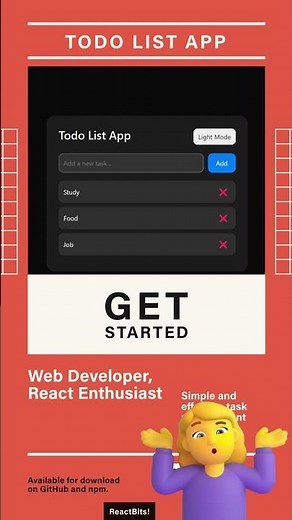 Must-Know React Todo App for Beginners! (FULL Tutorial Available) #learnreact #coding #programming