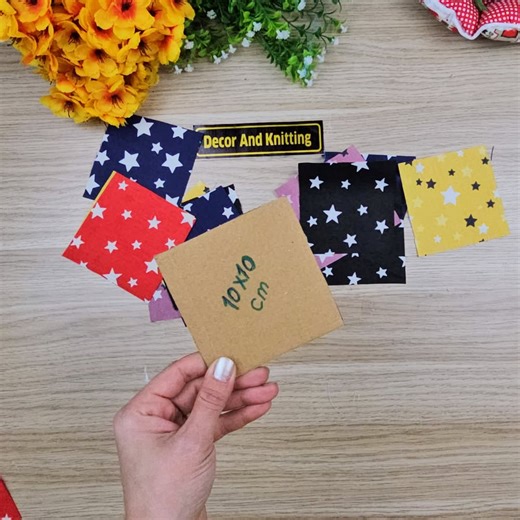 A great sewing idea with 10*10 fabric pieces, you will love the result :) | Decor And Knitting
