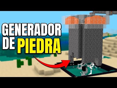 ✅ Como hacer una GRANJA de PIEDRA Automática en Minecraft Bedrock 1.20
