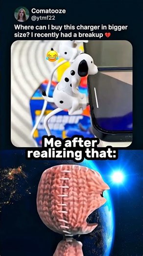 Charging Dog 🔌🐶 #miniatureart #memes #batiz