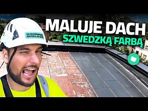 SZWEDZKA FARBA NA DACH Z BLACHY. Czym malować dach żeby malowanie dachu było trwałe | DOMINIK MALUJE