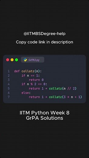 Week 8 Python GrPA Code | IITM BS Data Science Degree Qualifiers