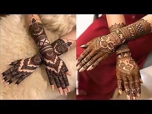 EASY DULHAN MEHENDI DESIGNS FOR FULL HANDS | WEDDING MEHNDI DESIGNS BRIDAL HENNA MEHNDI DESIGNS