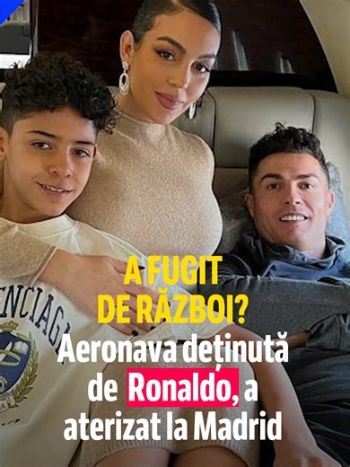 Situația tensionată din Orientul Mijlociu l-ar fi făcut pe Cristiano Ronaldo (41 de ani) să plece din Riad, capitala Arabiei Saudite. Presa din Spania și Anglia scrie că avionul privat al portughezului, un Bombardier Global Express, ar fi aterizat, marți, 2 martie, la Madrid, la ora 1:32 a.m. #cristianoronaldo