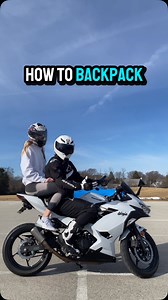 579K views · 8.1K reactions | How To Backpack On A Motorcycle #ninja400 #motorcycle #sportbike #bike #biketok #beginner #fyp | Real NinjaNick | Facebook
