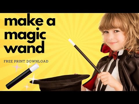 How to Make a Magic Wand for Kids -3 Easy Magic Tricks, Free DIY Download #easymagictricksforkids