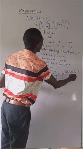 Matrix Inverse Trick to Solve Equations 🤫✅ #Algebra #SchoolMath