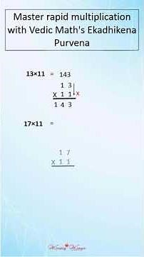 Teen Multiplication tricks #VedicMath #QuickMultiplication #SpeedMath #LearnMathFast #MathConfidence