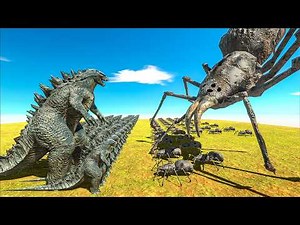Legendary Godzilla War - Growing Godzilla vs Spider Size Comparison Godzilla