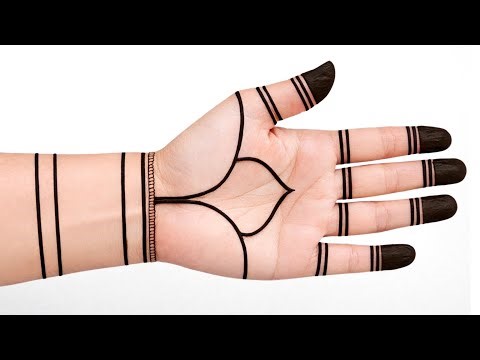 Simple Full Hand Mehndi design | Easy Stylish Front hand mehandi design | Mehandi ki designs | Henna