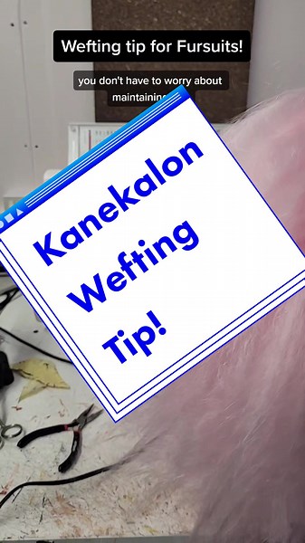 Wefting tip! Sorry I haven't been posting, this is what I've been workin' hard at! #furry #furryfandom #fursuitmakingtip #fursuittips #fursuit #fursuitmaker #furrycommunity