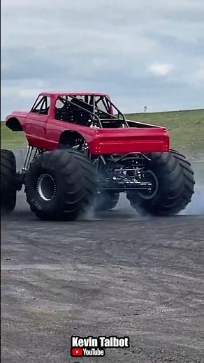 Kevin Talbot's 1st time driving a Monster Truck