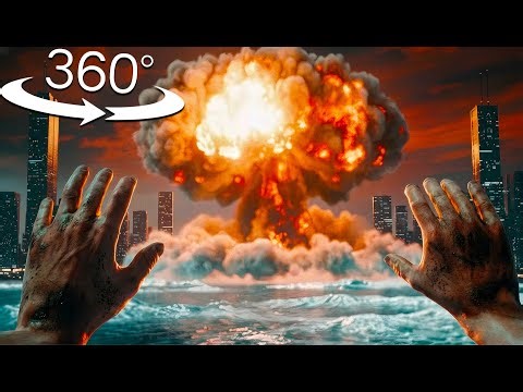 NUCLEAR BOMB Explosion Simulation In 360° | VR / 8K