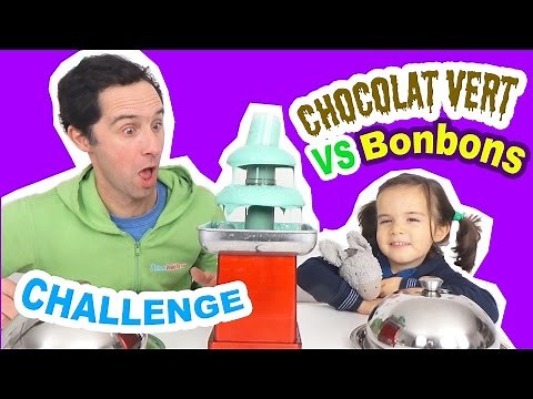 GUMMY FOOD vs CHOCOLATE FOUNTAIN CHALLENGE - DEGUSTATION de BONBONS dans le CHOCOLAT - Démo Jouets