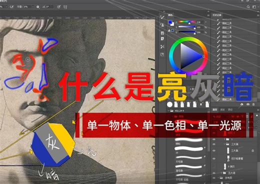 【色彩】什么是亮灰暗？为何仅存在于单一【物体 色相 光源】？