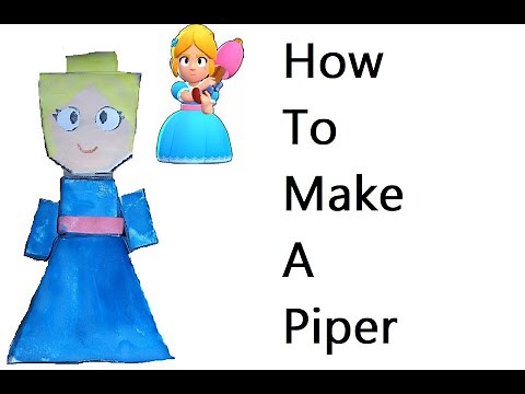 How to make a paper princess Piper (Brawl Stars)