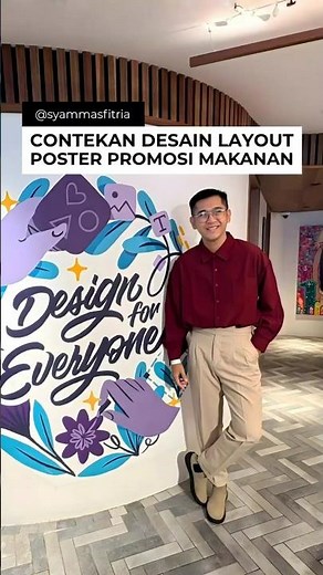 Contekan Desain Layout poster promosi makanan 🍜#desainposter #layoutposter #postermakanan