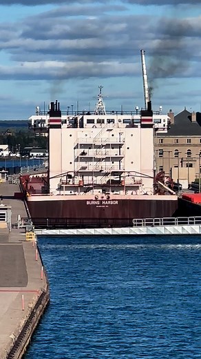 Burns Harbor in the Soo Lock 🫶 #seamanslifeonboard #seafarers #fblifestyle | Anderson Batcho