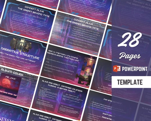 Pitch Deck, Powerpoint Template, Business Presentation, Slide Deck, Webinar Slides, Modern Presentation - Etsy