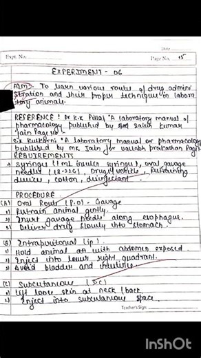 To Learn Various Routes Of Drug Administration And Their Proper Techniques In Laboratory Animals#exa